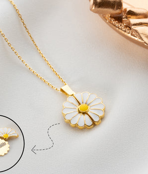 Personalized Daisy Name Necklaces -