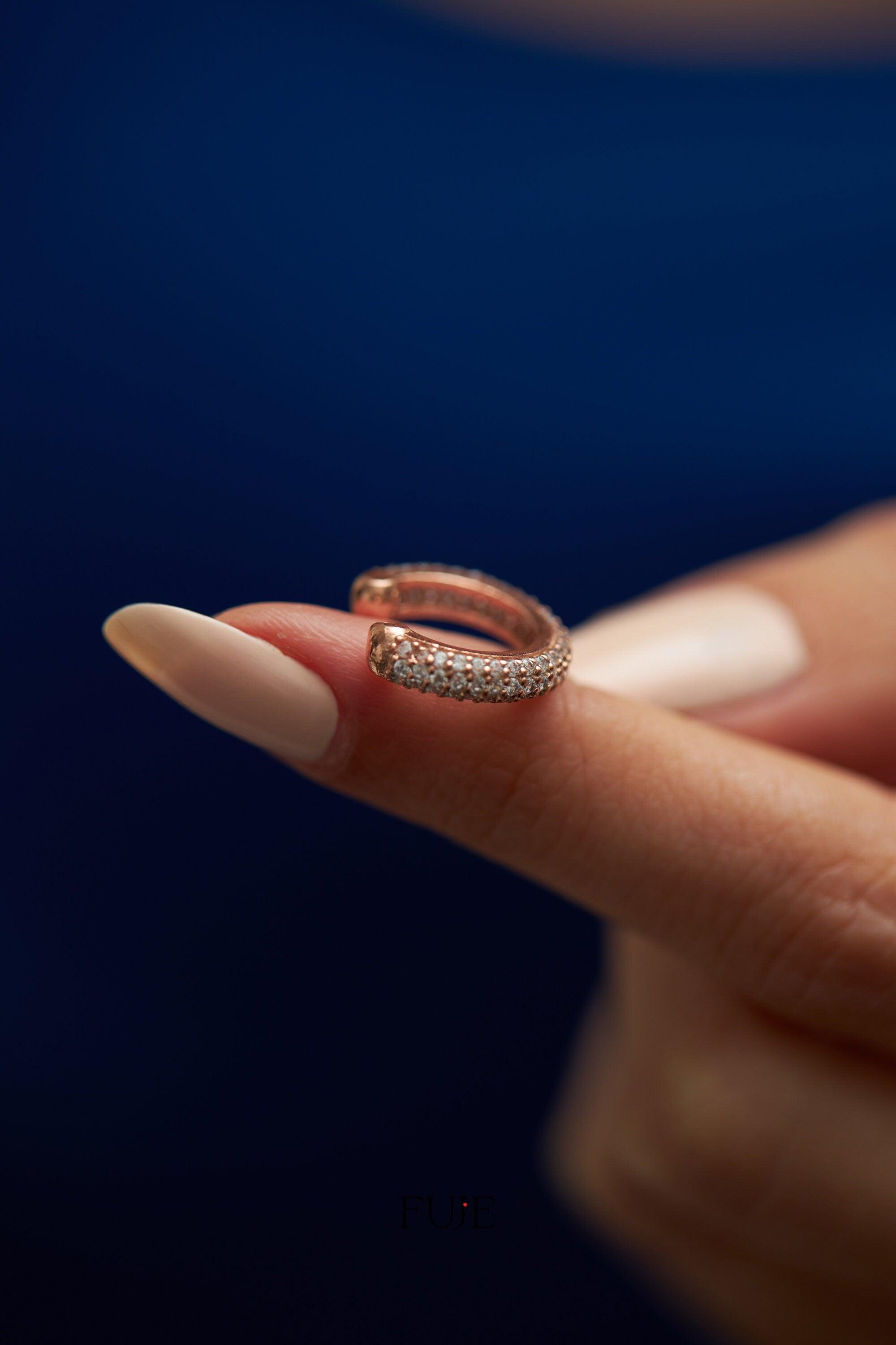 Ear Cuff for Women, 925 Sterling Silver, Handmade Jewelry