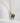 14K Solid Gold Green Clover Luck Necklace