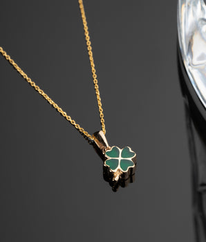 Green Clover Luck Necklace