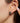 Vintage design emerald green stone earrings with water drop shape