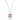 September Birthstone Necklace for Women, Square Necklace, Sapphire, Emerald, Ruby, Zircon, Pink Stone, 925 Silver, Minimalist, Birthday Gift