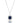 September Birthstone Necklace for Women, Square Necklace, Sapphire, Emerald, Ruby, Zircon, Pink Stone, 925 Silver, Minimalist, Birthday Gift
