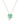 green clover necklace with four leaves