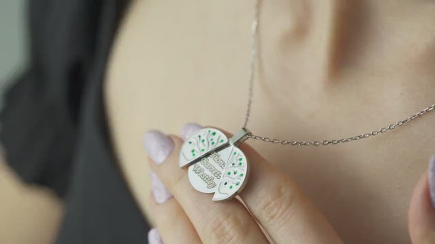 Tree of Life Necklace for Women, Locket Pendant, Personalised Jewelry,Custom Engraving, Meaningful Gift for Mom,Hidden Message,Gold Necklace